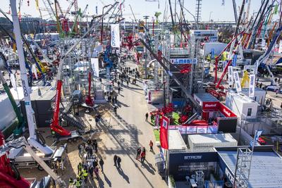 Baumaschinenmesse BAUMA 2025 in M?nchen-stock-foto