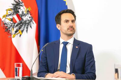 20250409 Pressebriefing vor und Pressefoyer nach der Regierungsklausur mit den Regierungsspitzen-stock-foto