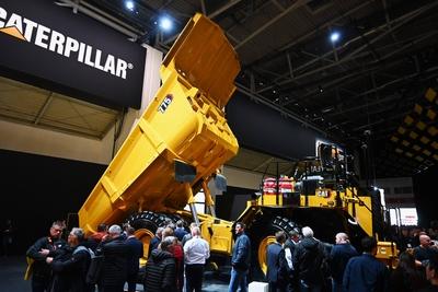 Bauma 2025, vom 7.4. bis 13.4.2025. Die bauma ist die Weltleitmesse fuer Baumaschinen, Baustoffmaschinen, Bergbaumaschin-stock-foto