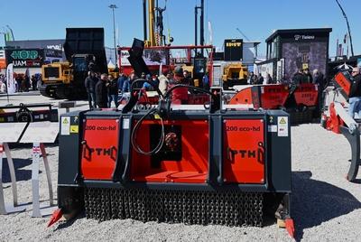 Bauma 2025, vom 7.4. bis 13.4.2025. Die bauma ist die Weltleitmesse fuer Baumaschinen, Baustoffmaschinen, Bergbaumaschin-stock-foto