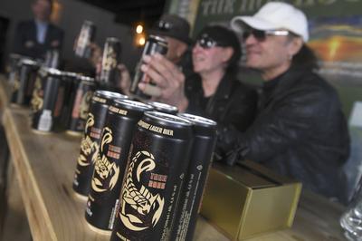 Scorpions Bier-stock-foto