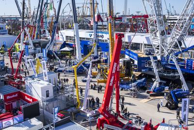 Baumaschinenmesse BAUMA 2025 in M?nchen-stock-foto