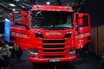Bauma 2025, vom 7.4. bis 13.4.2025. Die bauma ist die Weltleitmesse fuer Baumaschinen, Baustoffmaschinen, Bergbaumaschin-stock-foto