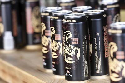 Scorpions Bier-stock-foto