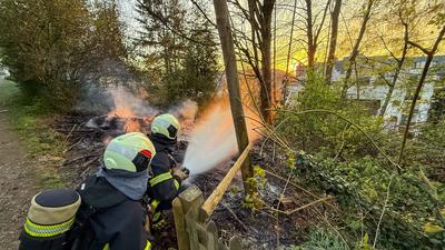 Waldbrand in der Wuppertaler S?dstadt-stock-foto