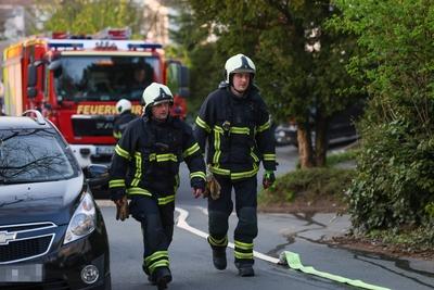 Waldbrand in der Wuppertaler S?dstadt-stock-foto