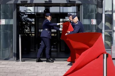 Roter Teppich f?r Frank-Walter Steinmeier-stock-photo