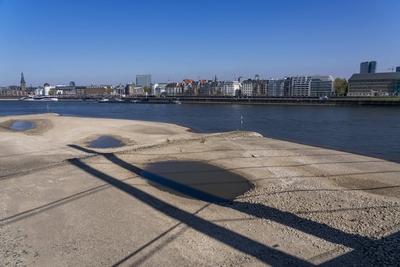 Rhein Niedrigwasser-stock-foto