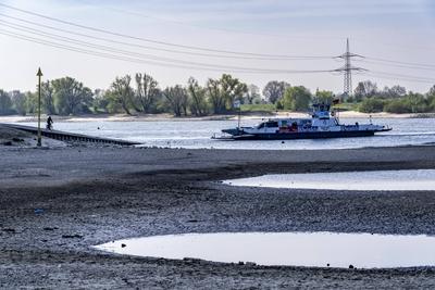 Rhein Niedrigwasser-stock-foto