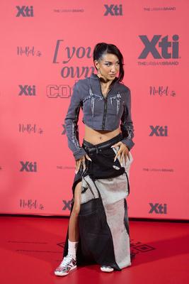 Maria Becerra presents XTI's new collection in Madrid-stock-foto