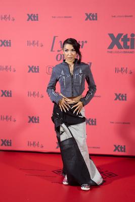 Maria Becerra presents XTI's new collection in Madrid-stock-foto
