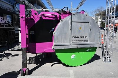 Bauma 2025, vom 7.4. bis 13.4.2025. Die bauma ist die Weltleitmesse fuer Baumaschinen, Baustoffmaschinen, Bergbaumaschin-stock-foto