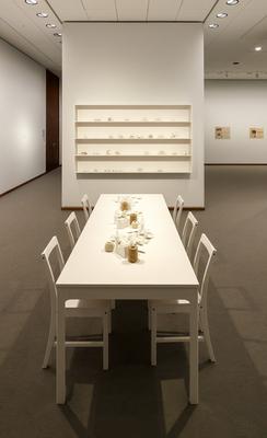 Yoko Ono Ausstellung in der Nationalgalerie in Berlin-stock-foto