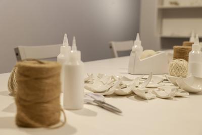 Yoko Ono Ausstellung in der Nationalgalerie in Berlin-stock-foto