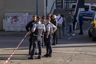 Fliegerbombe Freiburg im Breisgau-stock-foto