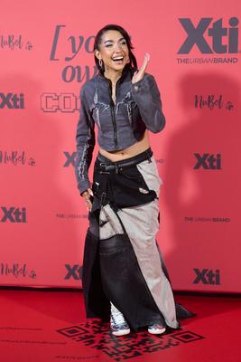 Maria Becerra presents XTI's new collection in Madrid-stock-foto