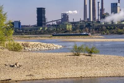 Rhein Niedrigwasser-stock-foto
