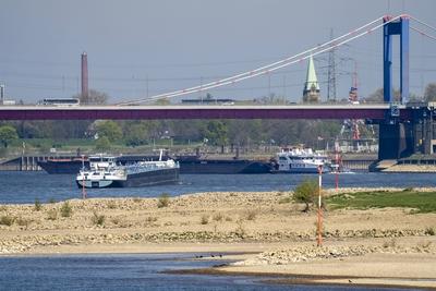 Rhein Niedrigwasser-stock-foto