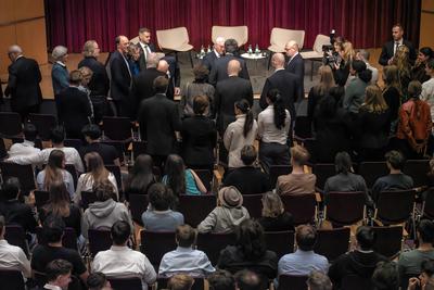 10. April 2025: Bundespr?sident Frank-Walter Steinmeier besucht das Haus der Geschichte in Bonn.-stock-foto