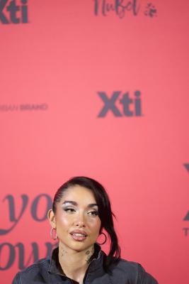 Maria Becerra presents XTI's new collection in Madrid-stock-foto