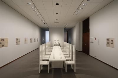 Yoko Ono Ausstellung in der Nationalgalerie in Berlin-stock-foto