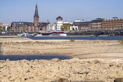 Rhein Niedrigwasser-stock-foto