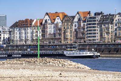 Rhein Niedrigwasser-stock-foto