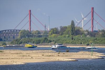 Rhein Niedrigwasser-stock-foto