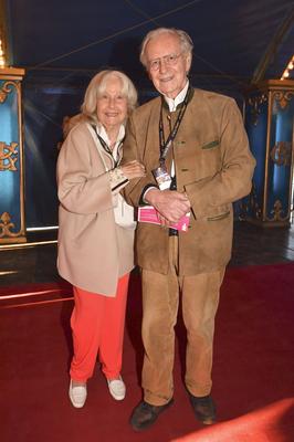 Wilfried Klaus mit Ehefrau Wera Klaus-stock-photo