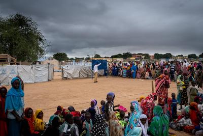CHAD-OUADDAI-ADRE-REFUGEES-CAMP-stock-foto