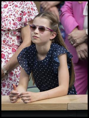 . 14/07/2024. London, United Kingdom. Princess Charlotte watching Kate Middleton, Princess of Wales at the end of the Me-stock-photo