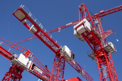 Baumaschinenmesse BAUMA 2025 in M?nchen-stock-foto