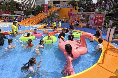 Celebrations for Songkran, Thai traditional New Year in Thailand-stock-foto