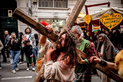The Sacred Representation of the Passion of Jesus Christ-stock-foto