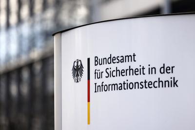 Das Bundesamt f?r Sicherheit in der Informationstechnik. Das BSI ist die Cyber-Sicherheitsbeh?rde des Bundes und Gestalt-stock-foto