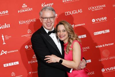 Frank Thelen und Nathalie Thelen-Sattler-stock-foto