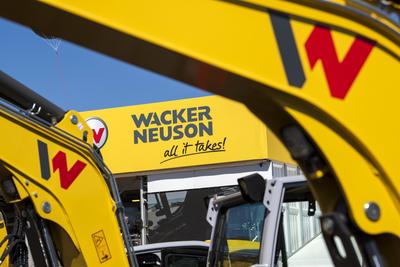 Baumaschinenmesse BAUMA 2025 in M?nchen-stock-foto