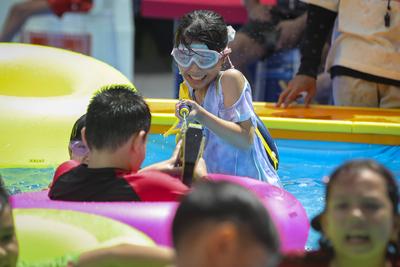 Celebrations for Songkran, Thai traditional New Year in Thailand-stock-foto