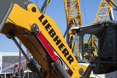 Baumaschinenmesse BAUMA 2025 in M?nchen-stock-foto