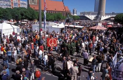 1. Mai-Kundgebung in Berlin-stock-foto
