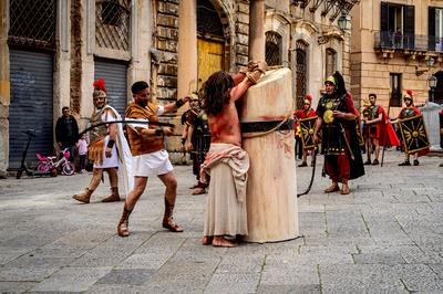 The Sacred Representation of the Passion of Jesus Christ-stock-foto