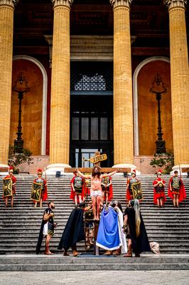 The Sacred Representation of the Passion of Jesus Christ-stock-foto