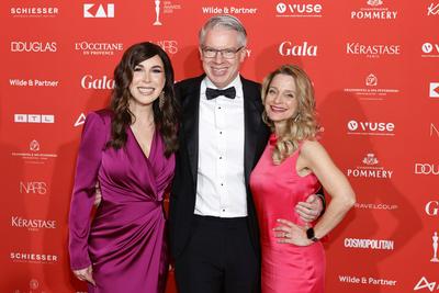 Judith Williams, Frank Thelen und Nathalie Thelen-Sattler-stock-foto