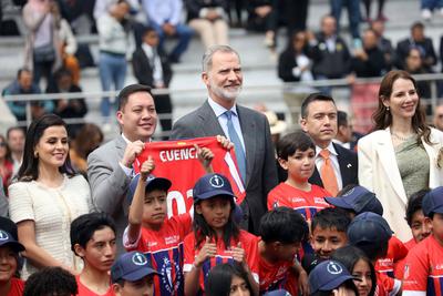 Entertainment Bilder des Tages CUENCA XXIX IBEROAMERICAN SUMMIT SOCCER SCHOOL Cuenca, Ecuador November 14, 2024 This mor-stock-foto