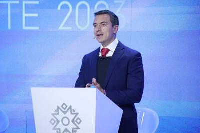 Daniel Noboa wins the presidential elections in Ecuador (File) Guayaquil, Ecuador.- The young businessman Daniel Noboa (-stock-photo