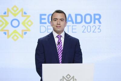 Daniel Noboa wins the presidential elections in Ecuador (File) Guayaquil, Ecuador.- The young businessman Daniel Noboa (-stock-photo