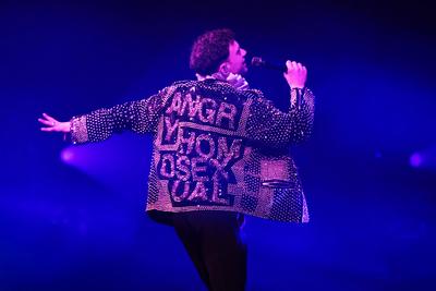 Olly Alexander performing at Palladium, London-stock-foto