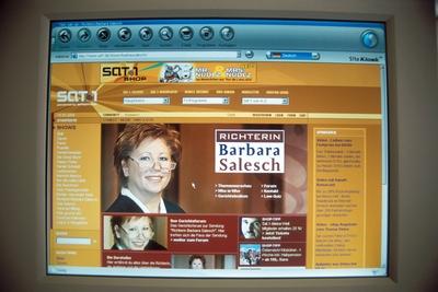 Bildnummer: 50402345  Datum: 15.01.2004  Copyright: imago/SteinachInternetseite der Richterin Barbara Salesch (GER) , Objekte; 2004, Studioaufnahme, Internet, Online, Internetseiten, Internetsite, Internetsites, Websites, Website, Seite, Seiten, Site, Sites, www, world wide web, Internetpr?senz, Internetauftritt, Internetauftritte, Homepages, Homepage, Screenshot, Screenshots, TV, Fernsehen, Sat.1, Sat. 1, Sat1, Sat 1, eins, ProSiebenSat.1 Media AG, Pro Sieben Sat.1, Prosieben, Pro7, Pro 7, Richter, Fernsehrichterin, Fernsehrichter; , quer, Kbdia, Einzelbild, Deutschland,  , People; Aufnahmedatum gesch?tzt-stock-foto