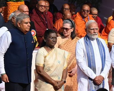 Parliamentarians Pay Tribute To BR Ambedkar On Birth Anniversary-stock-foto