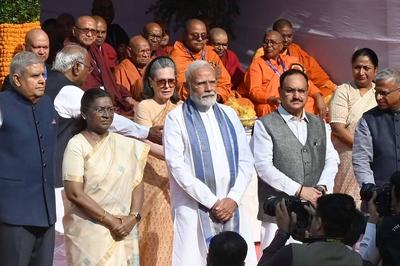 Parliamentarians Pay Tribute To BR Ambedkar On Birth Anniversary-stock-foto